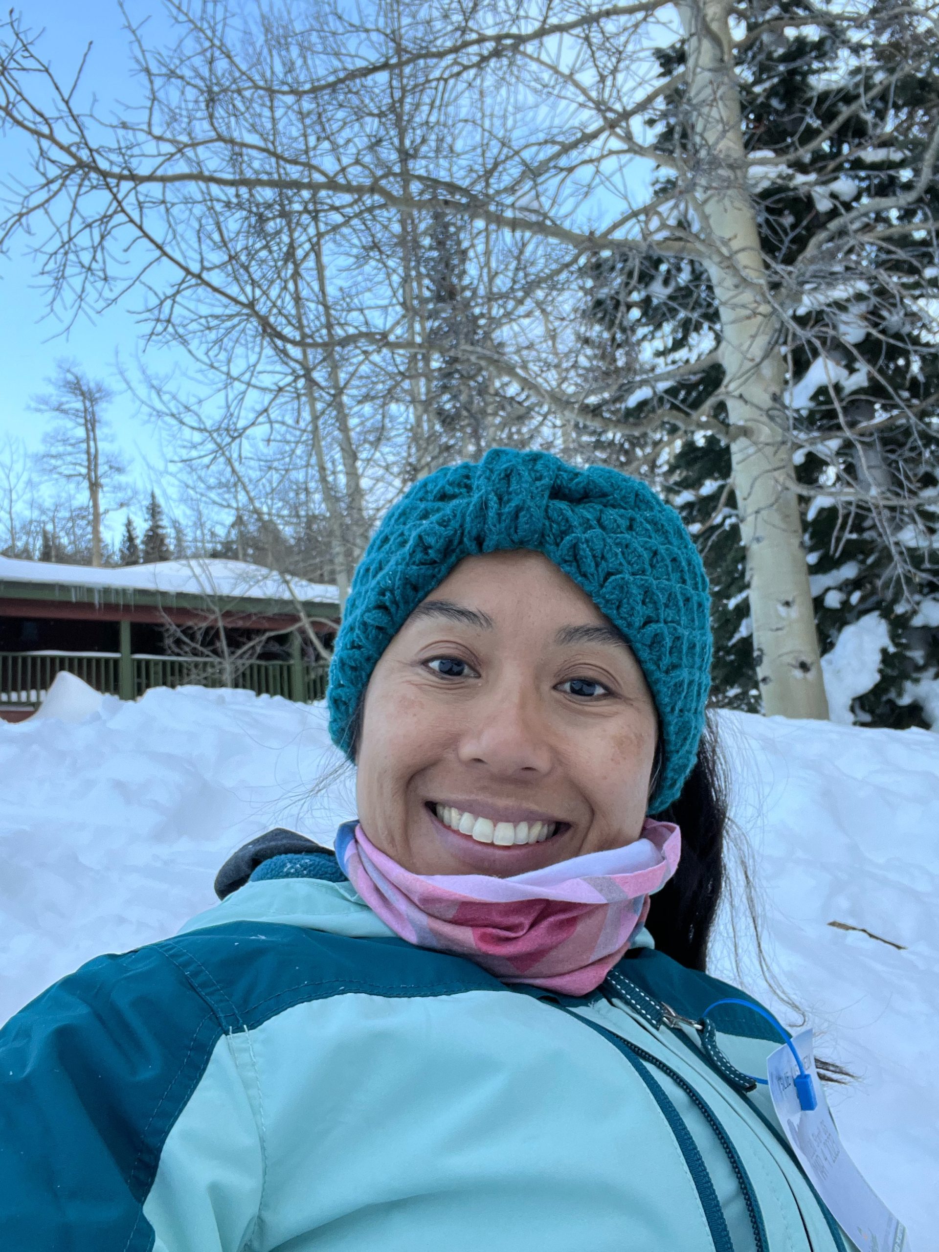 Selfie in snow